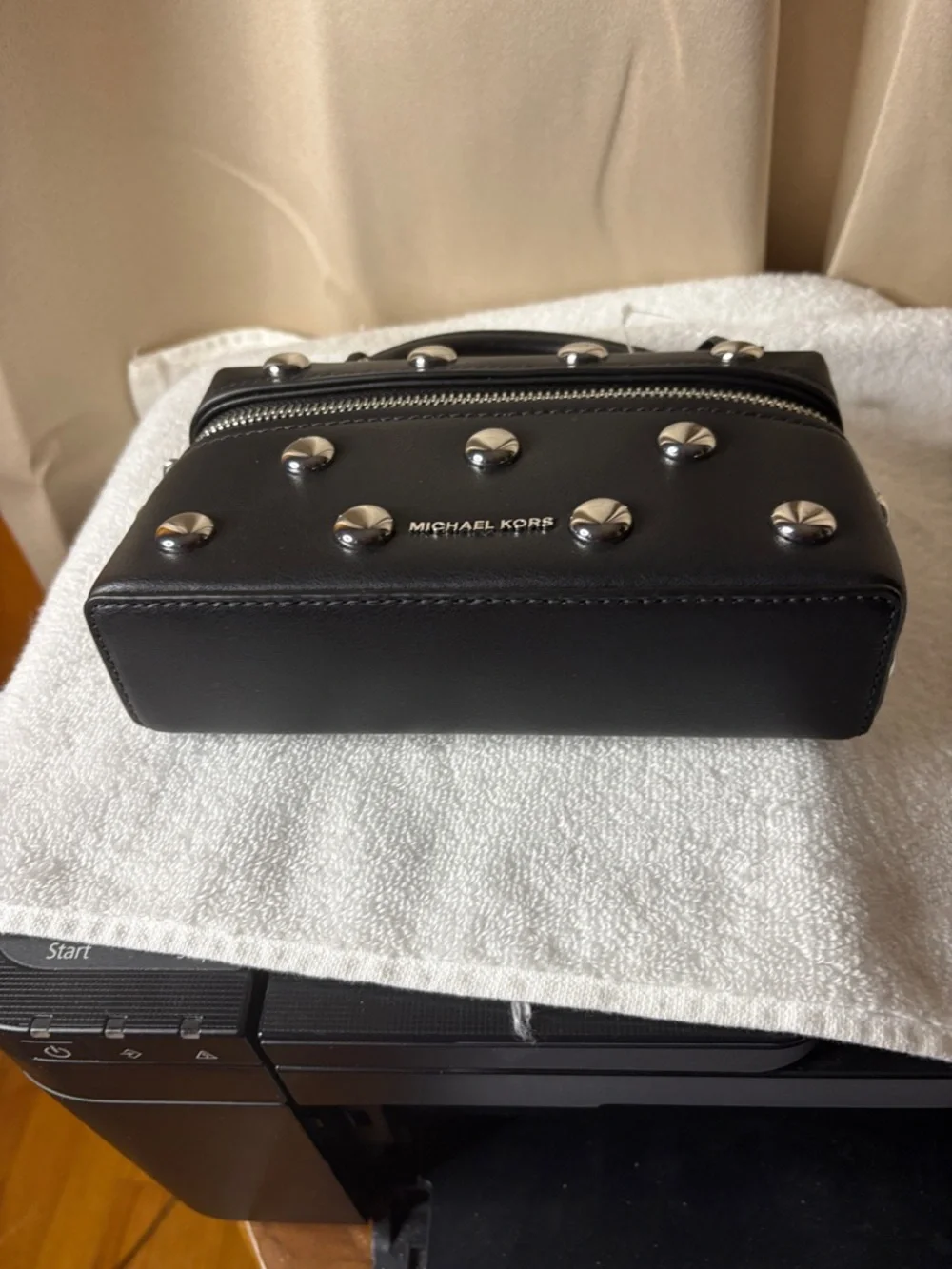 Michael Kors Small Jana Studded Leather Crossbody Bag NWT - Picture 5 of 8